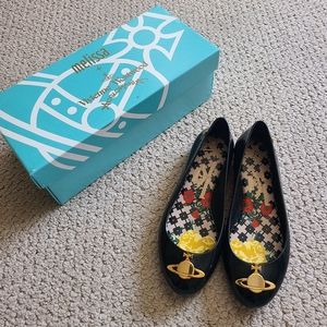 Vivienne Westwood Anglomania Space Heart Logo Flats
